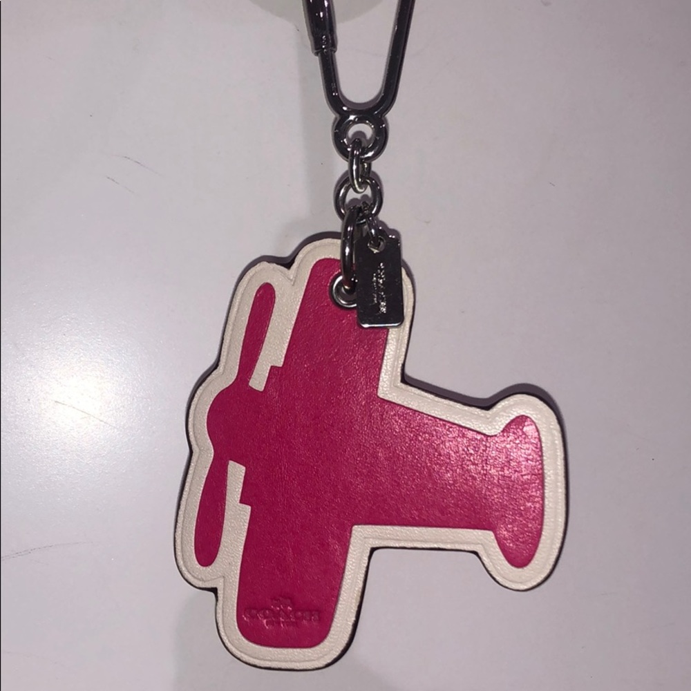 Coach Airplane Keychain